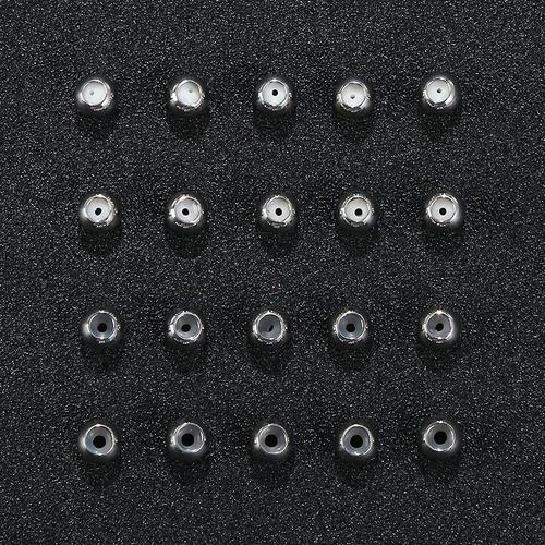 直径5mm不锈钢圆珠配饰可随意diy调节定位穿孔胶珠饰品不锈钢配件